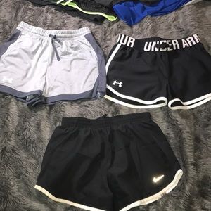 Lot of workout shorts